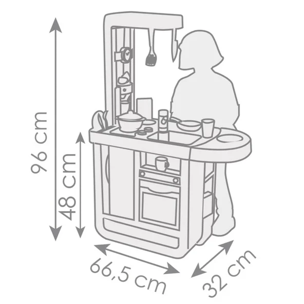 Smoby Cherry Mutfak Seti 310914 - Resim 5