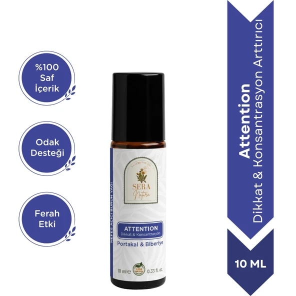 ATTENTION Dikkat & Konsantrasyon Arttırıcı Aromaterapik Yağ 10 ml. %100 Saf ürün görseli 1