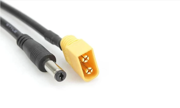 DC Jack - Erkek XT60 Dönüştürücü Kablo 1 Metre ürün görseli 1