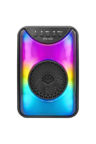 Polygold KTX1433 Rgb Işıklı Radyolu  4'' Bluetooth Hoparlör ürün görseli 1