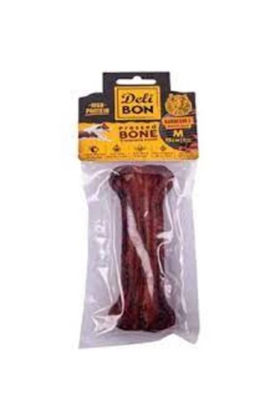 DELİBON DERİ PRES KEMİK 15CM M BOY 1 Lİ PAKET BARBEKÜ 15CM . ürün görseli 1