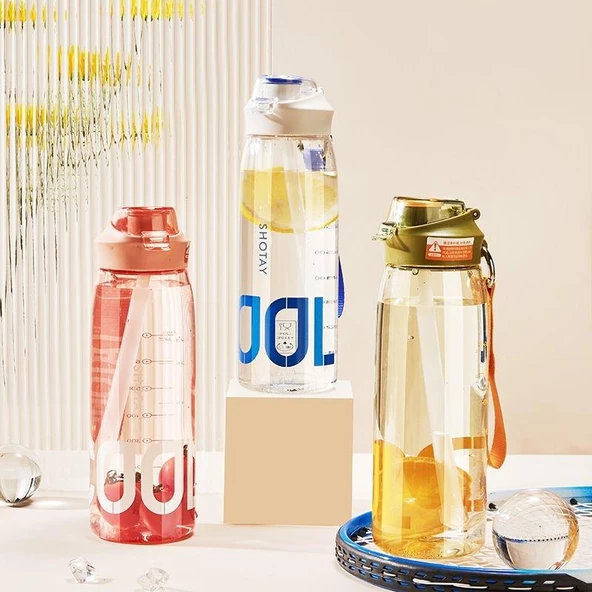 Shotay Cool Su Matarası Pembe 1000Ml - Resim 3
