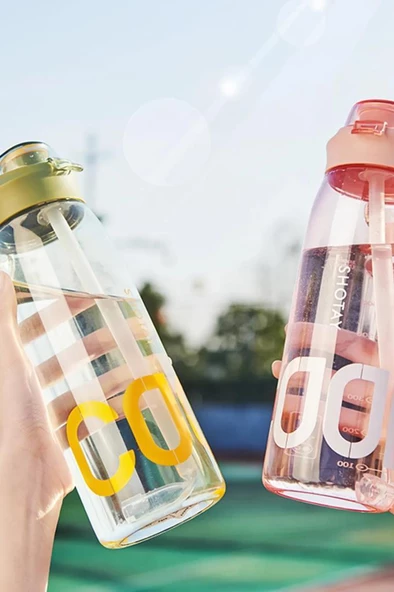 Shotay Cool Su Matarası Pembe 1000Ml - Resim 4