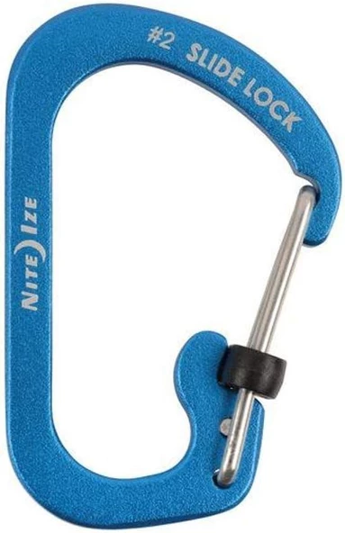 Nite Ize Slide Lock Alüminyum Karabina Mavi No:2 ürün görseli 1