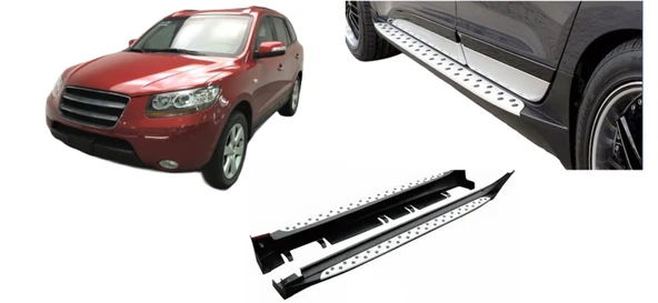 Hyundai Santa Uyumlu Fe 2006 2012 Oto Yan Basamak Side Step Bmw Style ürün görseli 1