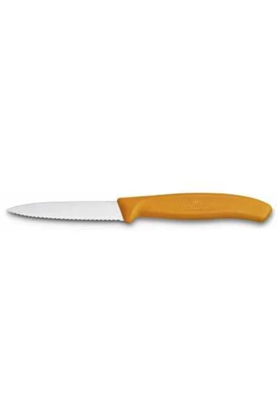 Victorinox 6.7636.L119B 8cm Turuncu 2li Tırtıklı Soyma Bıçağı, Blisterli Paket ürün görseli 1