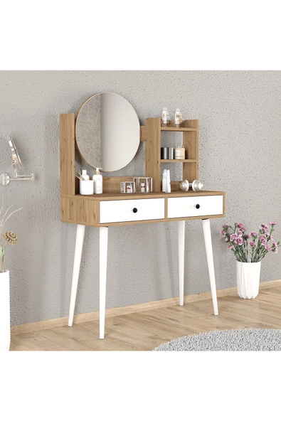 Roewood Efsane Makyaj Masası Ahşap - Resim 4