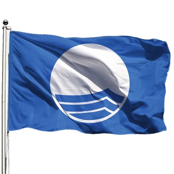 Mavi Bayrak (Blue Flag) 100x150 cm - Tek Kat Raşel ürün görseli 1