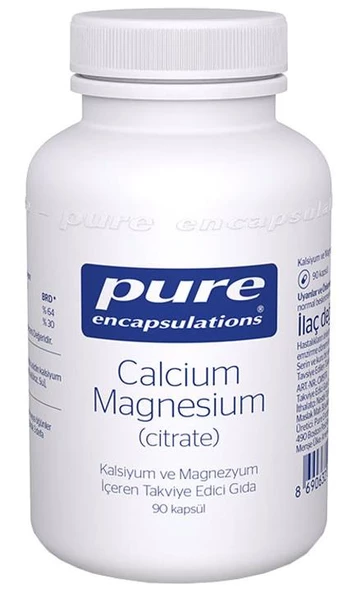 Pure Encapsulations Calcium Magnesium (Citrate) 90 Kapsül ürün görseli 1