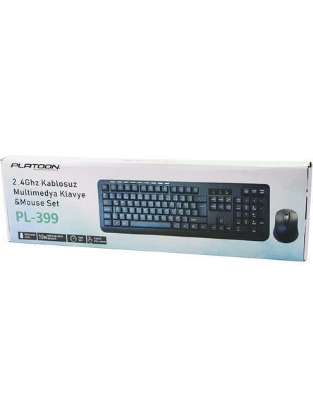 Platoon PL-399 Kablosuz Klavye Mouse Seti ürün görseli 1