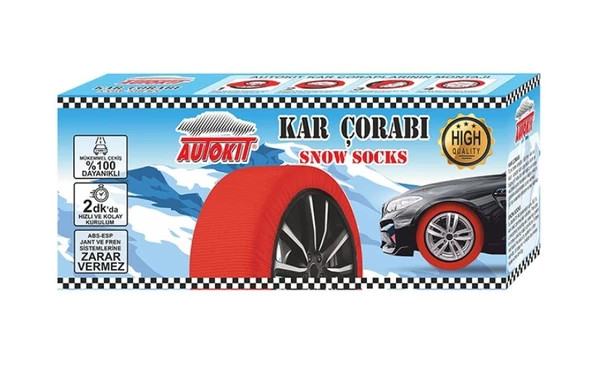 AUTOKİT KAR ÇORABI 2'Lİ MEDİUM - Resim 3