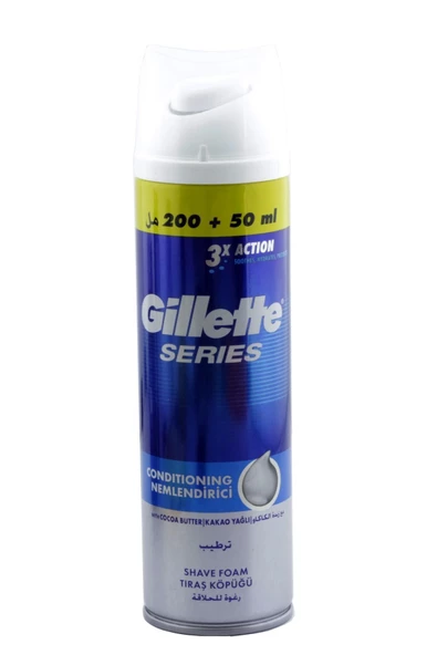 Gillette 3X Action Tıraş Köpüğü 200 + 50 ml ürün görseli 1