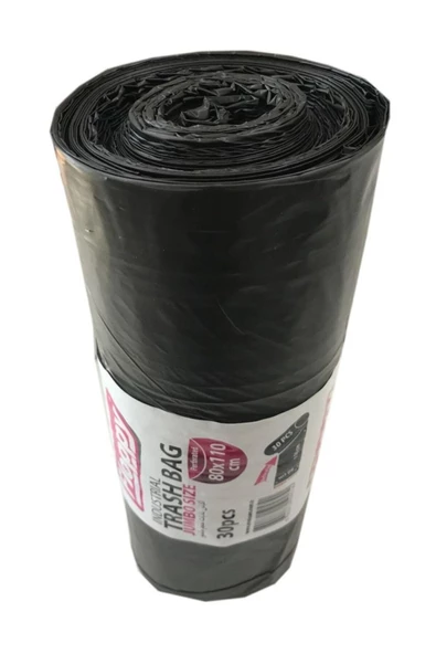 Floppy Endüstriyel Jumbo Çöp Torbası Poşeti 80x110cm 1 Rulo 30 Parça ürün görseli 1
