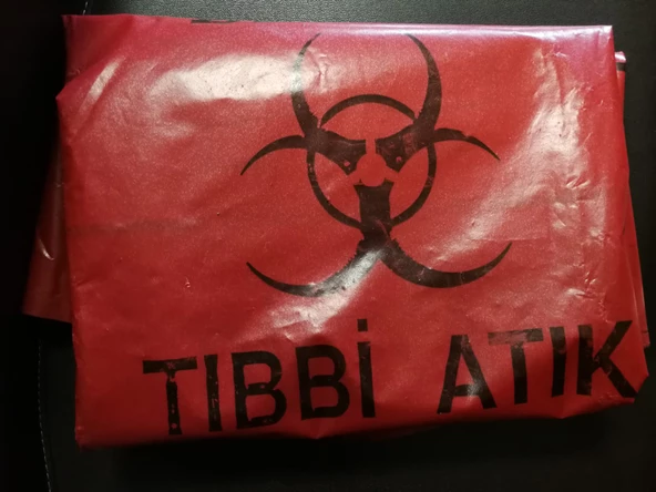 Atiplast Tıbbi Atık Torbası Baskılı Battal Boy 630 gr 75 x 90 cm 100 Mic Kırmızı ürün görseli 1