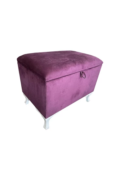 Evim-E Aksesuar Sandıklı Puf(bench)-ayakucu Pufu-60cm-kadife Kumaş-tek Parça ürün görseli 1
