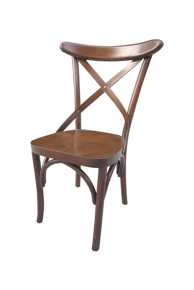 Evim-E Aksesuar Thonet (iskandinav) Tamamı Gürgen Ağaç Sandalye Ceviz Renkte ürün görseli 1