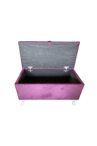 Evim-E Aksesuar Sandıklı Pufu-80cm-Kumaş- - Resim 3