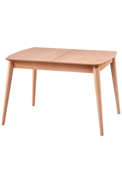 Evim-E Aksesuar Retro Konik Oval Köşeli Masa 80x120 Açılır Kapanır Ahşap ürün görseli 1