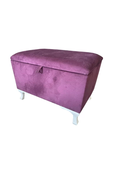 Evim-E Aksesuar Sandıklı Pufu-80cm-Kumaş- - Resim 2