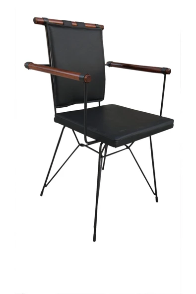 Evim-E Aksesuar Metal Ahşap Karışımı Penyez Sandalye Cafe & Mutfak & Bahçe & Restaurant ürün görseli 1