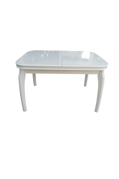 Evim-E Aksesuar Muz Masa 80x120 Açılır Kapanır Lake Beyaz Ahşap ürün görseli 1