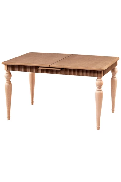 Evim-E Aksesuar 90x140 Cm Tornalı Fitilli Otomatik Açılır Masa Ahşap Ham&cilasız ürün görseli 1