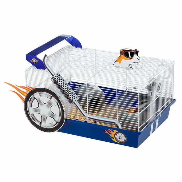 Ferplast Dragster Yarış Arabası Temalı Hamster Kafesi ürün görseli 1