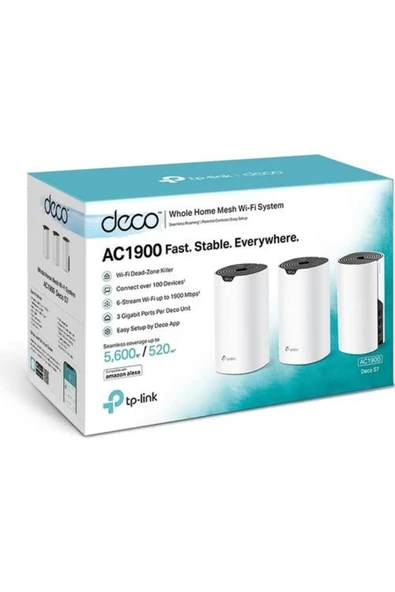 TP-Link Deco S7 1900 Mbps 3'lü Router ürün görseli 1