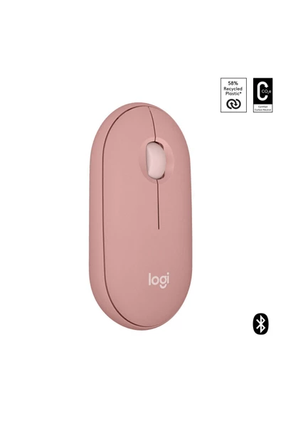 M350s Pebble 2 Kablosuz Mouse - Pembe 910-007015 BLUETOOTH OUTLET - Resim 4