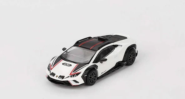 Mini GT 763 Lamborghini Huracan Sterrato Bianco Asopo LHD Model Araba ürün görseli 1