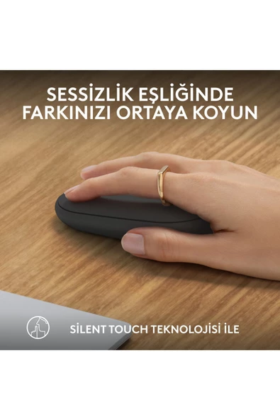 M350s Pebble 2 Kablosuz Mouse - Grafit BLUETOOTH OUTLET - Resim 7