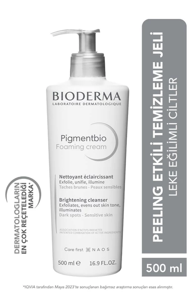 Bioderma Pigmentbio Foaming Cream 500 ml Özel Fiyat Etiketli ürün görseli 1