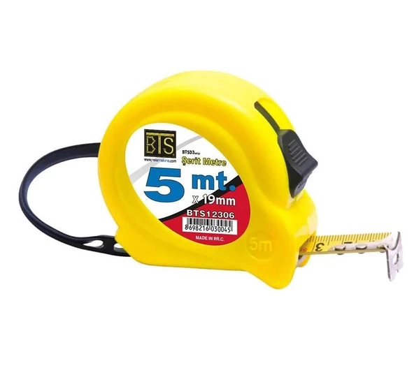 BTS Şerit Metre 19mm x 5m ürün görseli 1