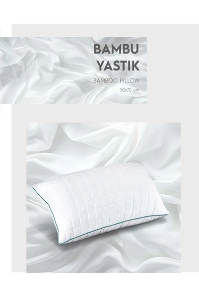 Bambu Yastık Mikrofiber 50x70 Cm Beyaz ürün görseli 1