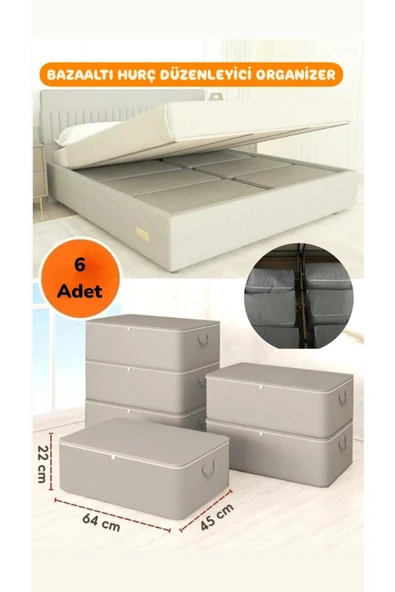 STD 6 Adet Büyük Boy Antrasit Bazaaltı Hurç 64 X 45 X 22 Cm Klasik ürün görseli 1