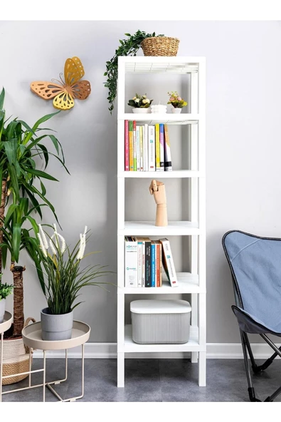 Shelf 6 Katlı Düzenleyici Raf Ünitesi Kitaplık, Banyo, Mutfak Rafı. Ayakkabılık, organizer ürün görseli 1