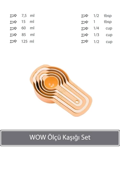 Wow Ölçü Kaşığı Set - Somon ürün görseli 1