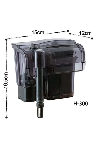 Dophin H300 Akvaryum Askılı Şelale Filtre 360 L/h ürün görseli 1