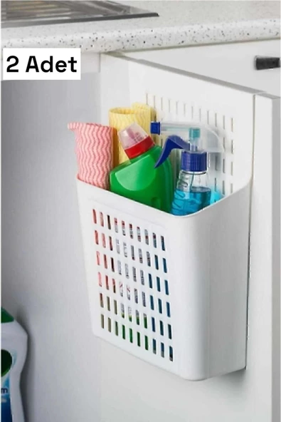 2 Adet Plastik Askılı Dolap Düzenleyici Dolap Içi Deterjanlık ürün görseli 1