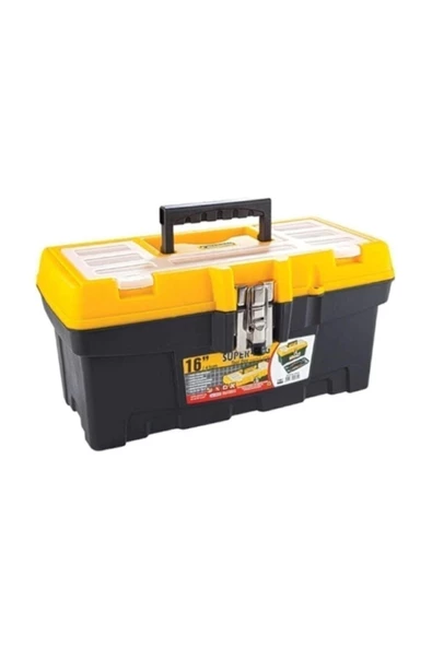 Süper Bag  2076 16 Inç Takım Çantası Alet Kutusu Organizer Düzenleyici Metal Kilitli ürün görseli 1