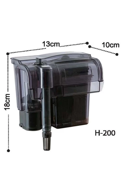 Dophin H200 Akvaryum Askılı Şelale Filtre 250 L/h ürün görseli 1