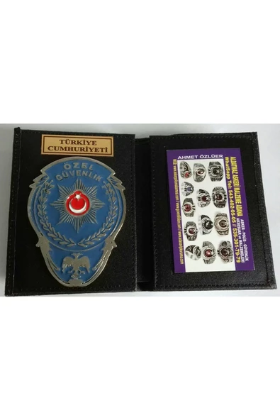 ÖZEL GÜVENLİK ROZETLİ CÜZDAN AL-SIVILE SATILMAZ. ürün görseli 1