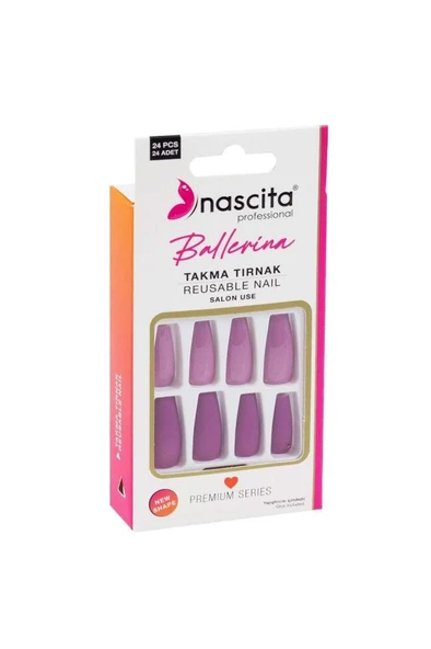Nascita 24'lü Ballerina Renkli Takma Tırnak - 157 ürün görseli 1