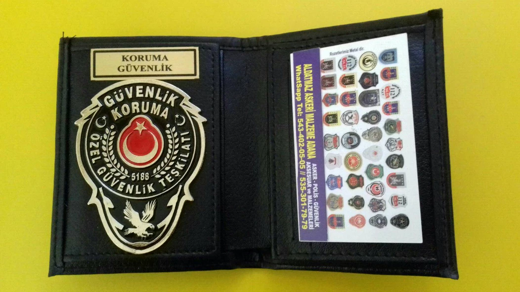 Özel Güvenlik Rozetli Cüzdanı Al.Sadece Özel Güvenlik Görevlisi Sipariş Verebilir.Sivile Satılmaz. ürün görseli 1