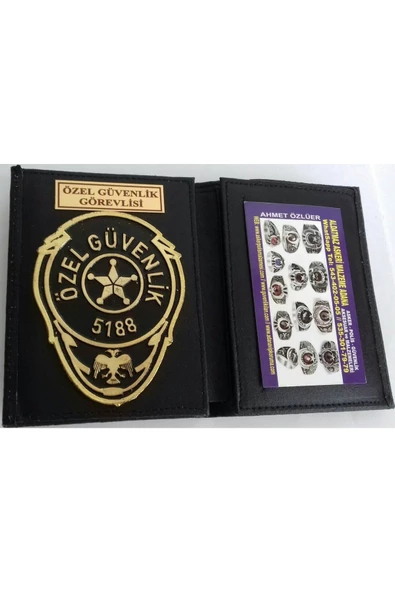 ÖZEL GÜVENLİK ROZETLİ CÜZDAN AL-SIVILE SATILMAZ. ürün görseli 1