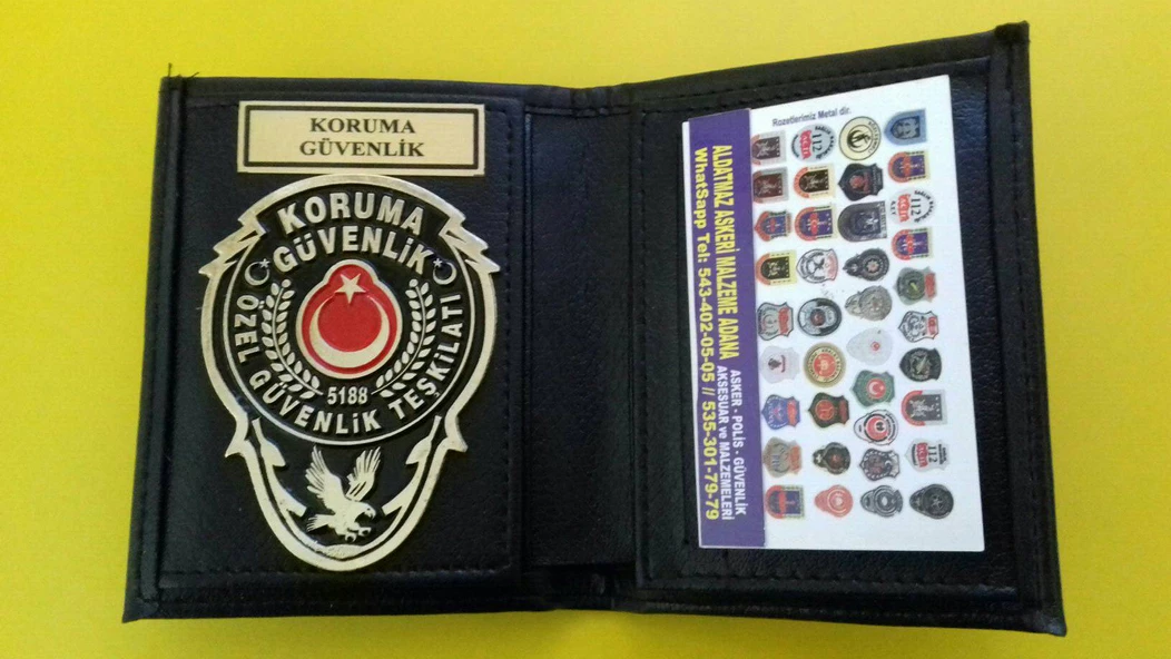 Özel Güvenlik Rozetli Cüzdanı Al.Sadece Özel Güvenlik Görevlisi Sipariş Verebilir.Sivile Satılmaz. ürün görseli 1