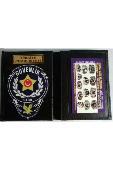 ÖZEL GÜVENLİK ROZETLİ CÜZDAN AL-SIVILE SATILMAZ. ürün görseli 1