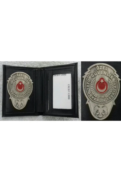 HARİKA.ÖZEL GÜVENLİK ROZETLİ CÜZDANI v +1-ROZET  SATINAL.SIVILE SATILMAZ ürün görseli 1