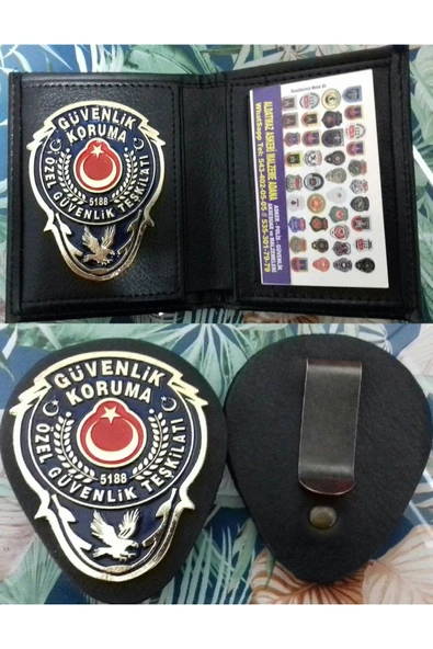 ÖZEL GÜVENLİK ROZETLİ CÜZDANI v KEMER ROZETİ SATINAL.SIVILE SATILMAZ. ürün görseli 1