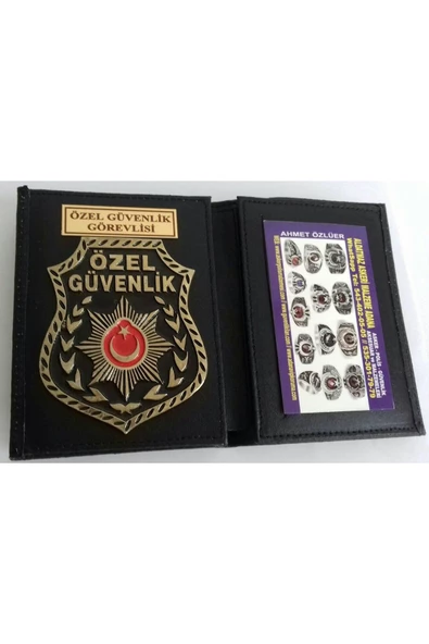 ÖZEL GÜVENLİK ROZETLİ CÜZDANI v +1-ROZET  SATINAL.SIVILE SATILMAZ ürün görseli 1